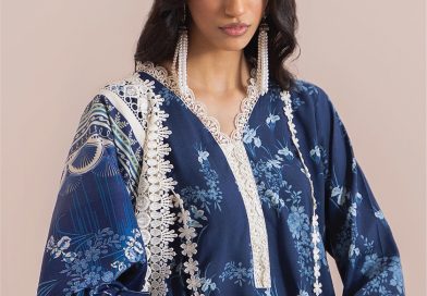 Pakistani Fashion: Mausummery Linen Vol 2 Sapphire-03-01