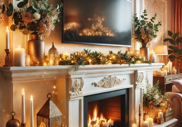 Fireplace Mantel with TV Decor Ideas: Stylish & Functional